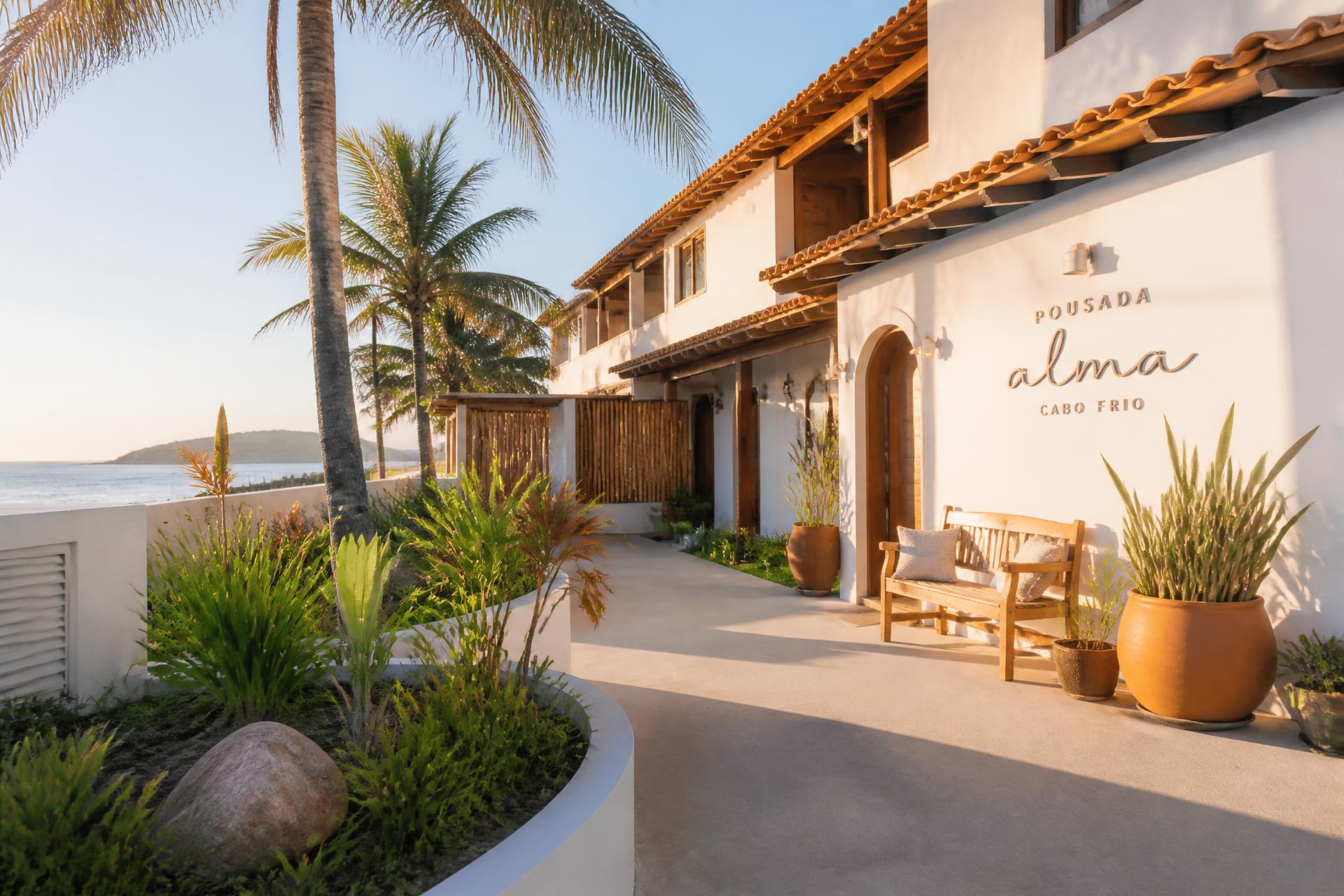 Fachada da Pousada Garoupa em Cabo Frio
